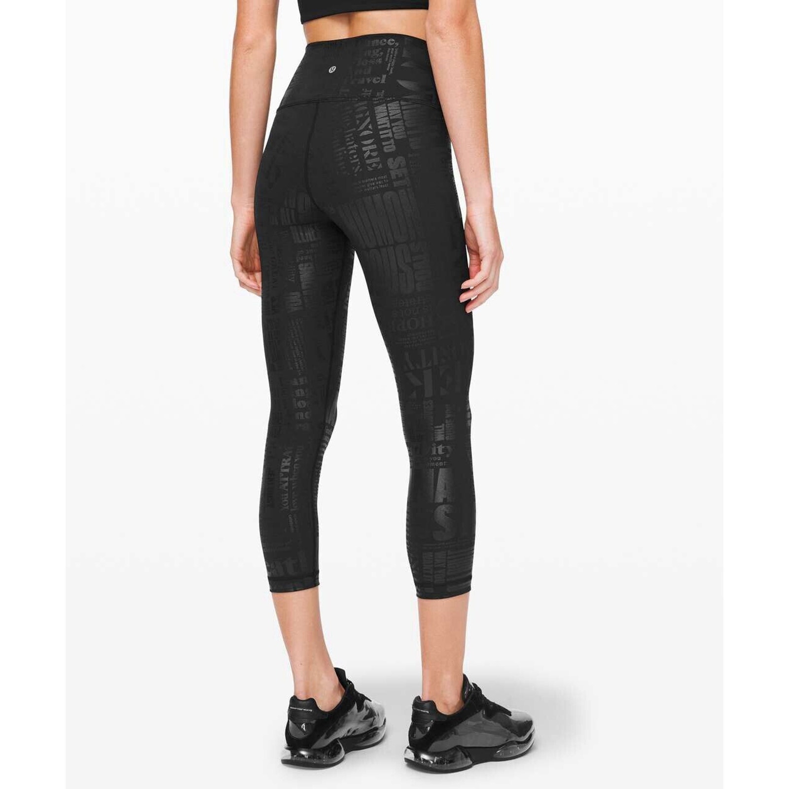 Lululemon Wunder Under High-Rise Crop 23" *Full-On Luxtreme Manifesto Sz 2